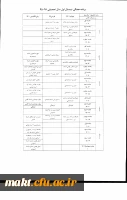 برنامه هفتگی نیمسال دوم تحصیلی 96-1395 2