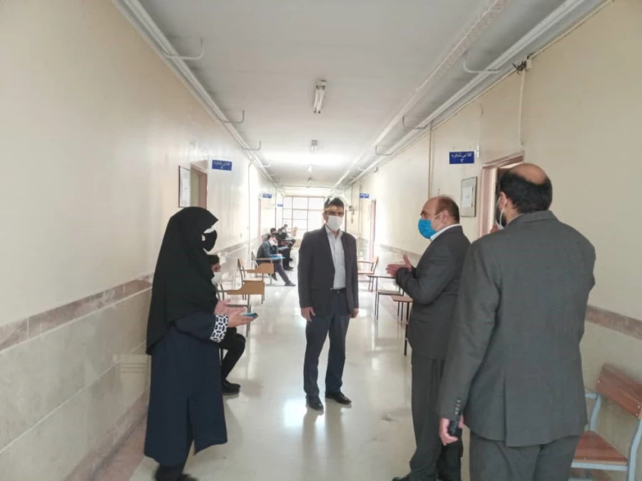 بازدید سرپرست مدیریت امور پردیس های استان تهران از برگزاری مصاحبه پذیرفته شدگان کنکور سراسری 3