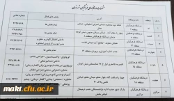 جدول معاینات پزشکی  معرفی شدگان چند برابر ظرفیت آزمون کنکور سراسری سال 1401 دانشگاه فرهنگیان شهر تهران  3