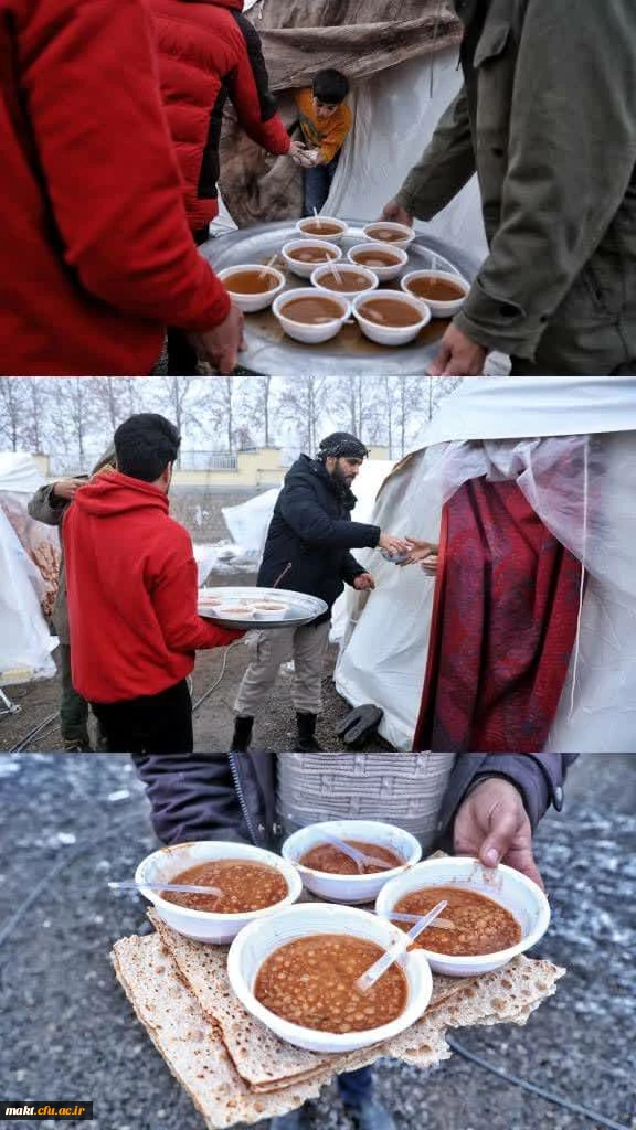 حضور جهادی بیست وسه نفر از دانشجویان دانشگاه فرهنگیان تهران در میان زلزله زدگان شهر «خوی» 3