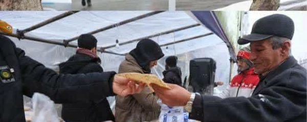 حضور جهادی بیست وسه نفر از دانشجویان دانشگاه فرهنگیان تهران در میان زلزله زدگان شهر «خوی» 3