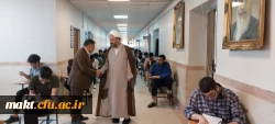 بازدید مسئول دفتر نهاد نمایندگی مقام معظم رهبری در پردیس های دانشگاه فرهنگیان استان تهران از روند برگزاری آزمون مرکز 3