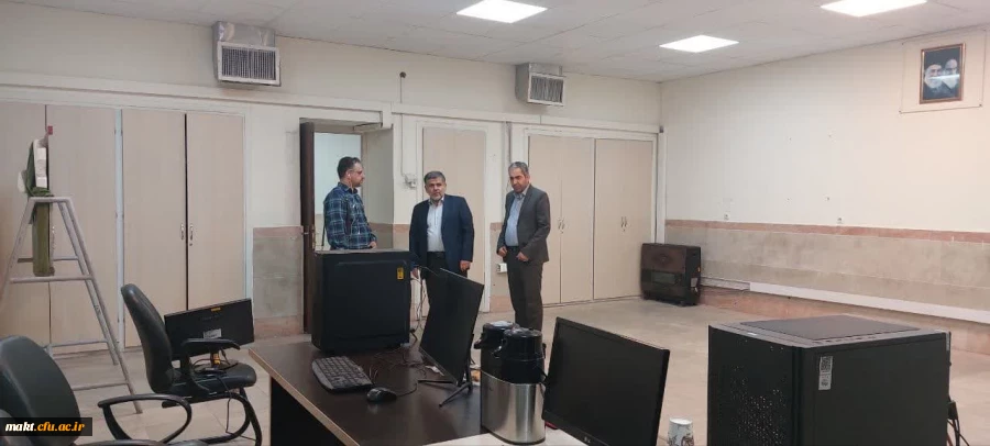 بازدید جناب آقای سید علیرضا هوشی السادات، نمایندۀ نظارت و ارزیابی سازمان مرکزی از فرایند مصاحبه در مرکز شهدای مکه 2