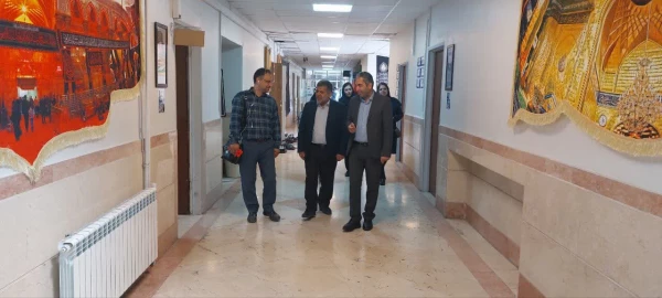 بازدید جناب آقای سید علیرضا هوشی السادات، نمایندۀ نظارت و ارزیابی سازمان مرکزی از فرایند مصاحبه در مرکز شهدای مکه 3