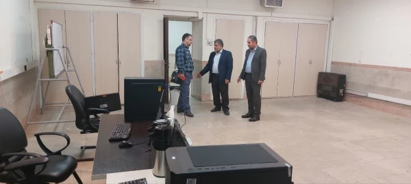 بازدید جناب آقای سید علیرضا هوشی السادات، نمایندۀ نظارت و ارزیابی سازمان مرکزی از فرایند مصاحبه در مرکز شهدای مکه 4