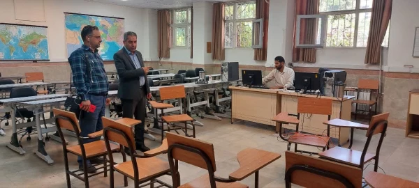 بازدید جناب آقای سید علیرضا هوشی السادات، نمایندۀ نظارت و ارزیابی سازمان مرکزی از فرایند مصاحبه در مرکز شهدای مکه 5