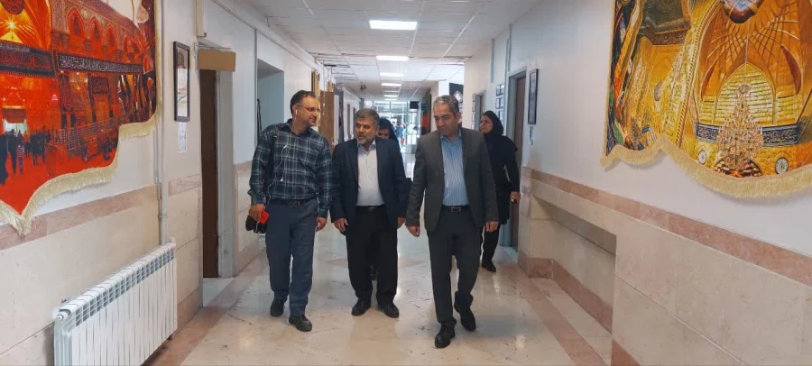 بازدید جناب آقای سید علیرضا هوشی السادات، نمایندۀ نظارت و ارزیابی سازمان مرکزی از فرایند مصاحبه در مرکز شهدای مکه 6