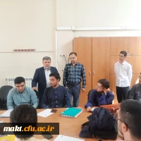 بازدید جناب آقای سید علیرضا هوشی السادات، نمایندۀ نظارت و ارزیابی سازمان مرکزی از فرایند مصاحبه در مرکز شهدای مکه 7