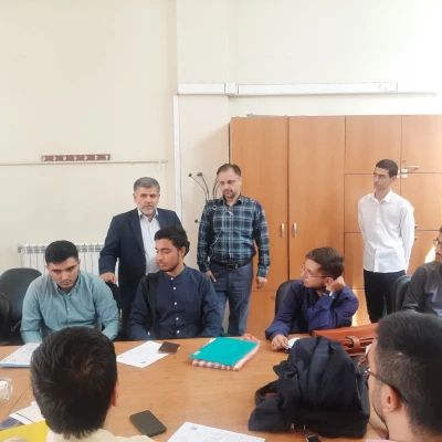 بازدید جناب آقای سید علیرضا هوشی السادات، نمایندۀ نظارت و ارزیابی سازمان مرکزی از فرایند مصاحبه در مرکز شهدای مکه 7