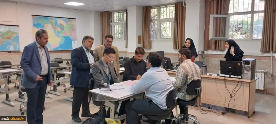 بازدید دکتر پاشایی معاون محترم مدیر کل نشر و تولید علم دانشگاه فرهنگیان  از فرایند ارزیابی تخصصی داوطلبین دانشجو معلمی 2