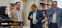 بازدید  معاون محترم مدیر کل نشر و تولید علم دانشگاه فرهنگیان و  ناظر محترم پژوهش و کتابداری از کتابخانل مرکز آموزش عالی شهدای مکه 5