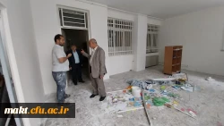 بازدید معاون محترم توسعه منابع و امور دانشجویی مدیریت امور پردیس های استان تهران از پیشرفت مرمت و بهسازی مدرسۀ همجوار مرکز شهدای مکه 3