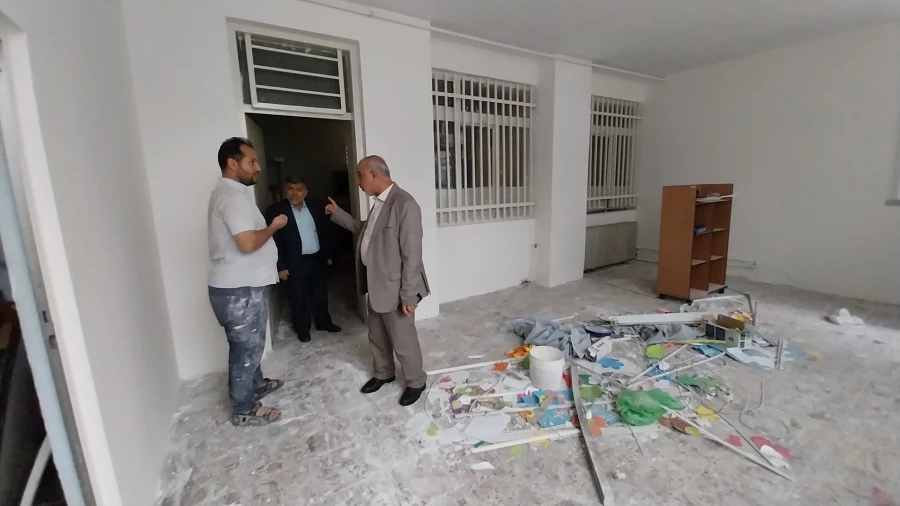 بازدید معاون محترم توسعه منابع و امور دانشجویی مدیریت امور پردیس های استان تهران از پیشرفت مرمت و بهسازی مدرسۀ همجوار مرکز شهدای مکه 3