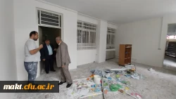 بازدید معاون محترم توسعه منابع و امور دانشجویی مدیریت امور پردیس های استان تهران از پیشرفت مرمت و بهسازی مدرسۀ همجوار مرکز شهدای مکه 4