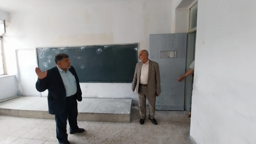 بازدید معاون محترم توسعه منابع و امور دانشجویی مدیریت امور پردیس های استان تهران از پیشرفت مرمت و بهسازی مدرسۀ همجوار مرکز شهدای مکه 6
