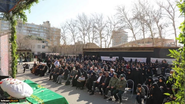 مراسم تشییع و تدفین شهید گمنام در مرکز آموزش عالی شهید باهنر تهران 6