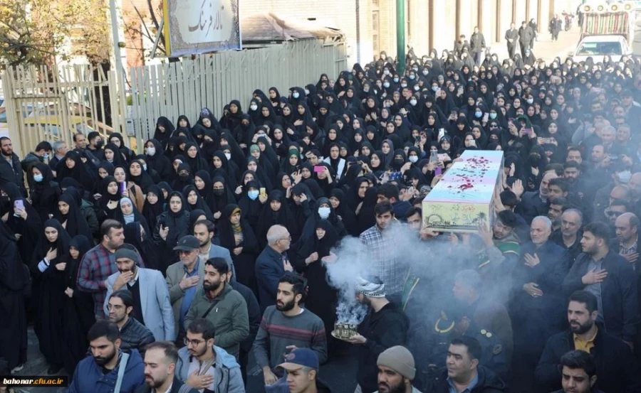 مراسم تشییع و تدفین شهید گمنام در مرکز آموزش عالی شهید باهنر تهران 8