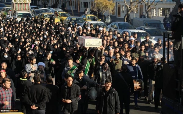 مراسم تشییع و تدفین شهید گمنام در مرکز آموزش عالی شهید باهنر تهران 16