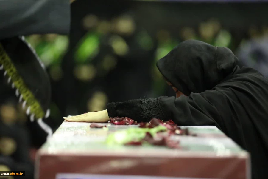 مراسم وداع با پیکر مطهر دانشجومعلم شهید خانم فائزه رحیمی 3