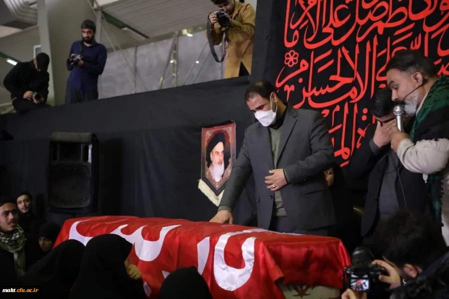 مراسم وداع با پیکر مطهر دانشجومعلم شهیده خانم فائزه رحیمی 4