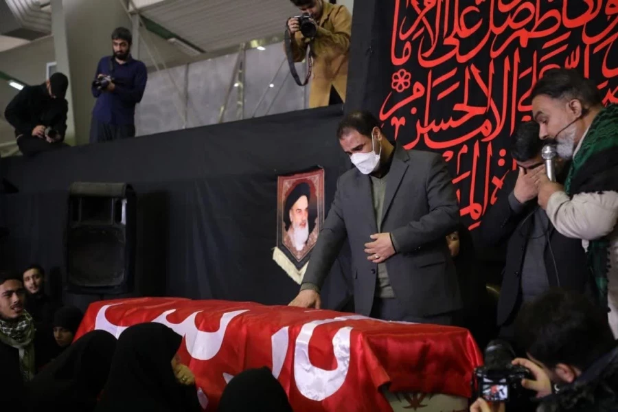 مراسم وداع با پیکر مطهر دانشجومعلم شهیده خانم فائزه رحیمی 7