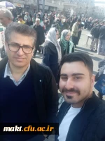 حضور اساتید، همکاران و دانشجومعلمان گرامی مرکز در غرفه انقلاب دانشگاه فرهنگیان استان تهران در چهل و پنجمین جشن شکوهمند پیروزی انقلاب اسلامی مراسم یوم الله۲۲ بهمن 5