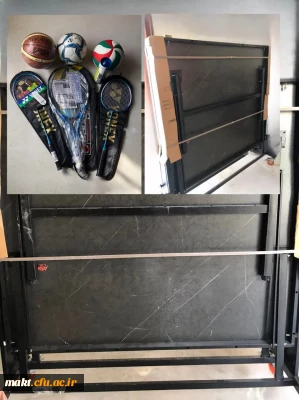  مجهز کردن وسایل ورزشی با پیگیری ریاست ومعاونت محترم مرکز آموزش عالی شهدای مکه با همکاری سازمان نوسازی مدارس تجهیزات ورزشی