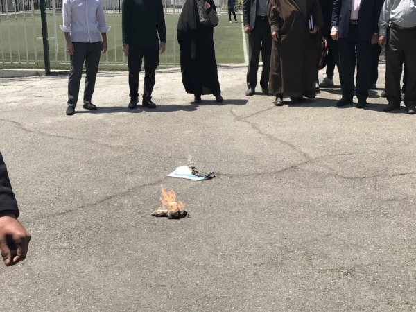 تجمع دانشجو معلمان  مرکز آموزش عالی شهدای مکه  در اعتراض به جنایات صهیونیست ها در غزه  4