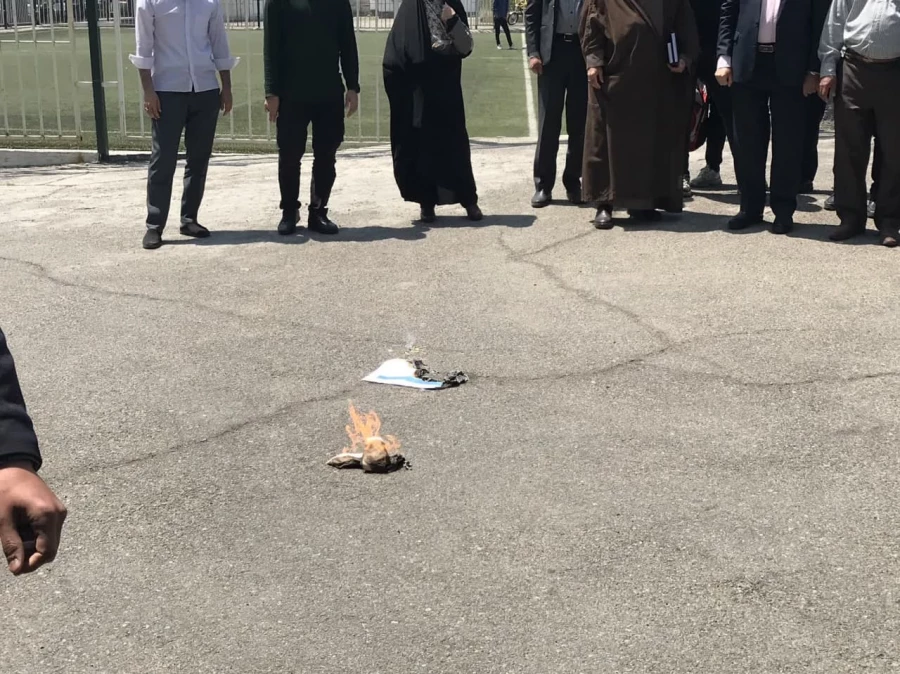 تجمع دانشجو معلمان  مرکز آموزش عالی شهدای مکه  در اعتراض به جنایات صهیونیست ها در غزه  4