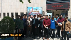 بازدید استادان و دانشجو معلمان رشته جغرافیا مرکزآموزش عالی شهدای مکه از همایش و نمایشگاه خلیج فارس  2